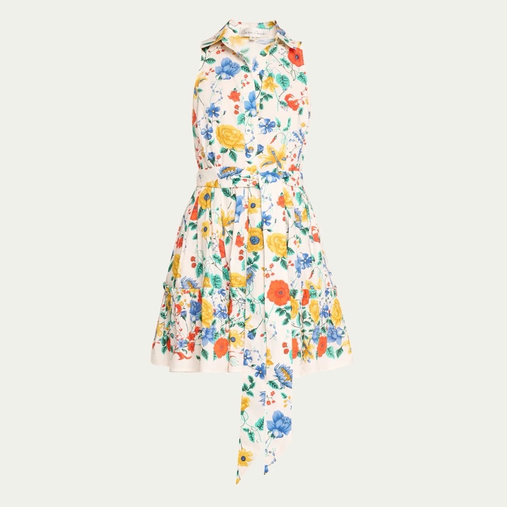 Cara Cara Hannah Mini Dress in Flora Scarf Turtl